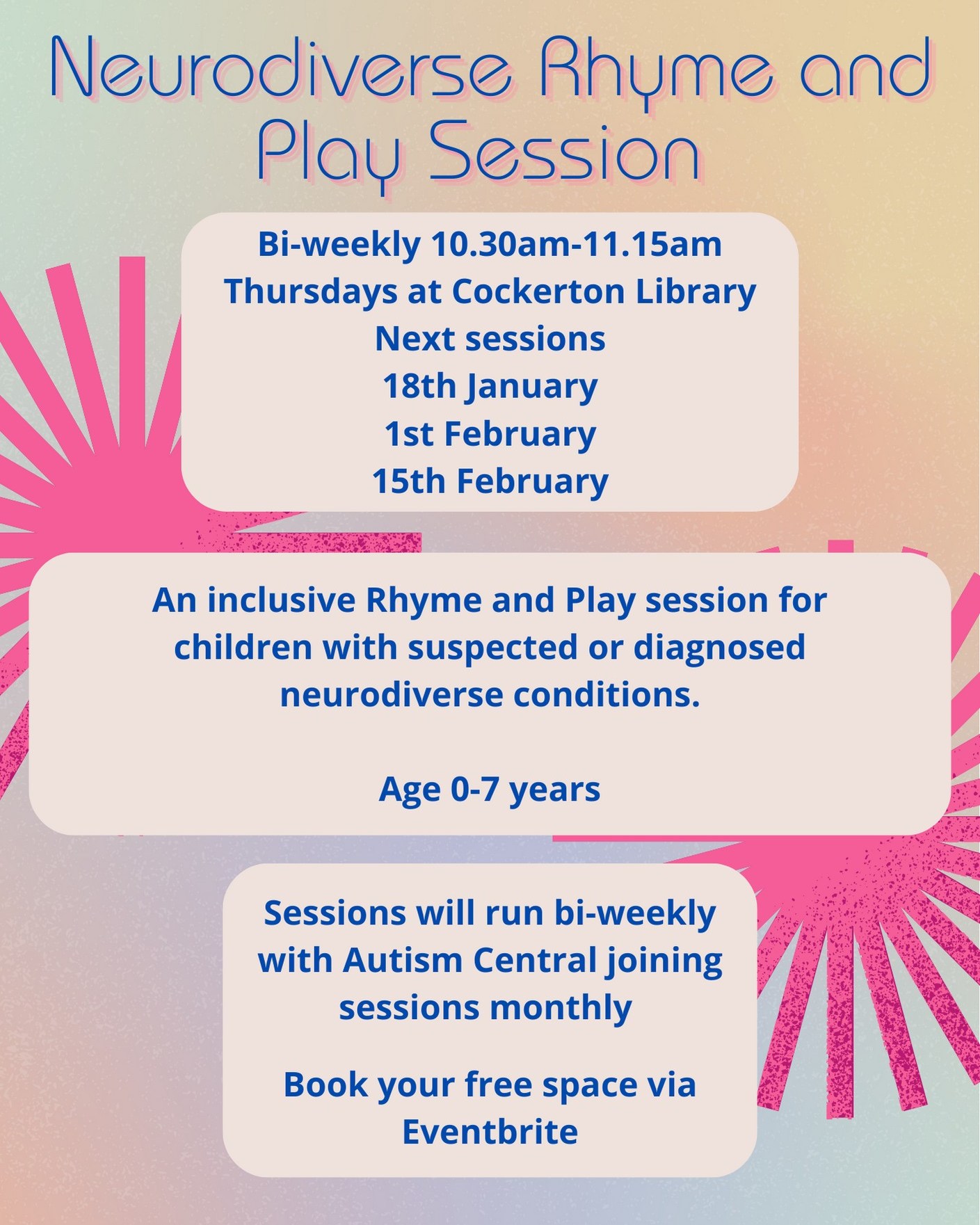 darlington libraries neurodiverse sessions january and february 2024