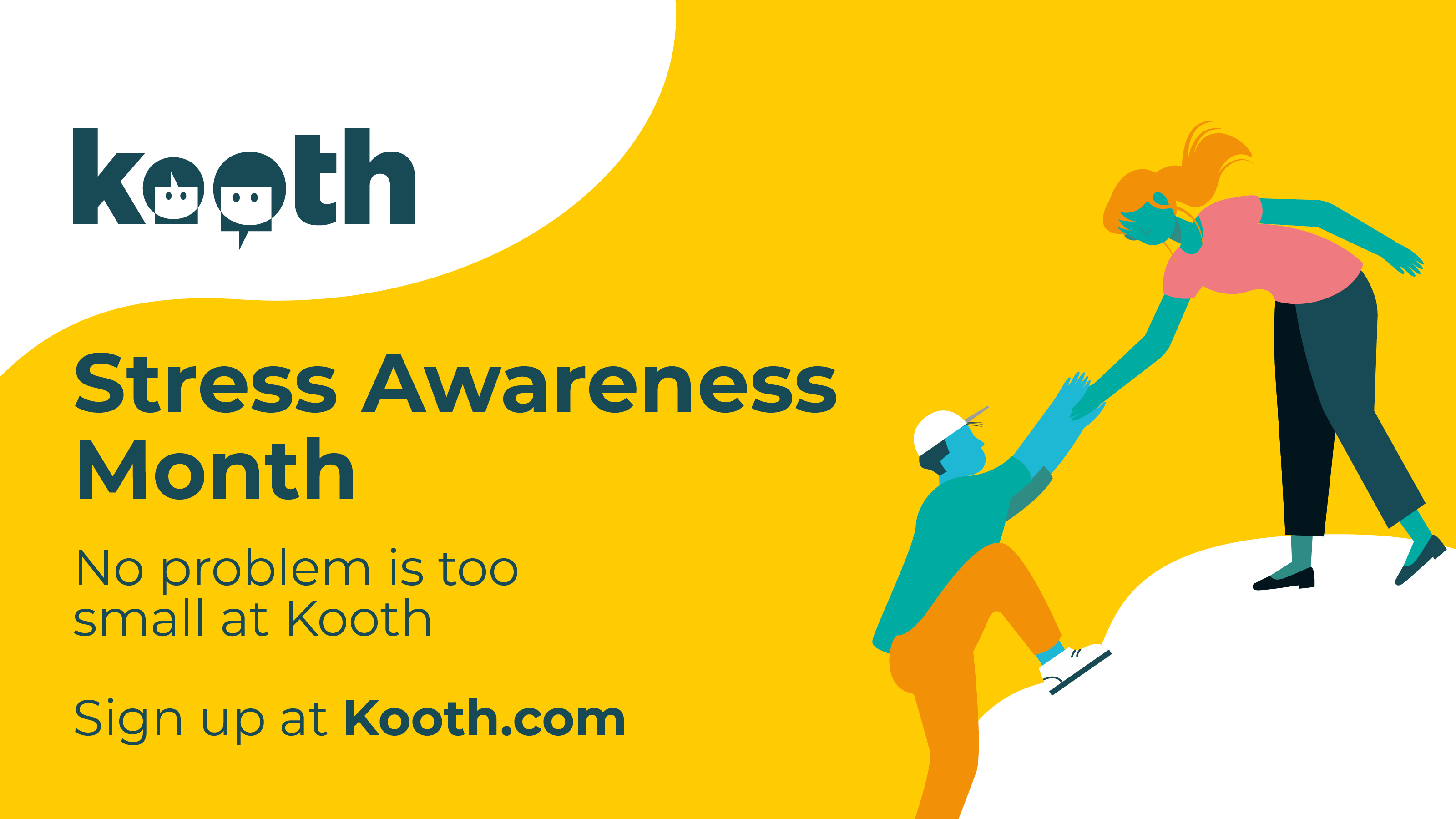 Kooth Stress awareness month image