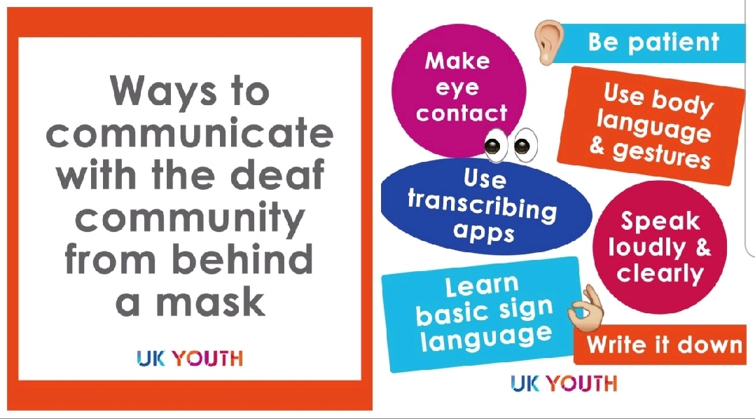 Youth UK - communicating while wearing a mask