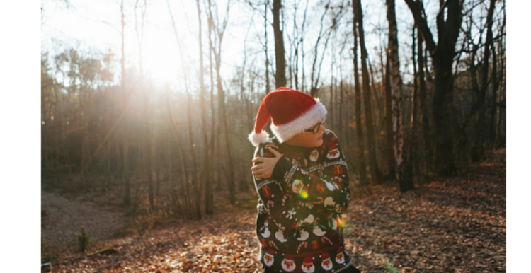 young person Christmas young person christmas