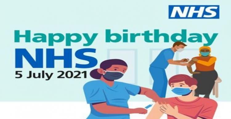NHS Happy 73rd Birthday image