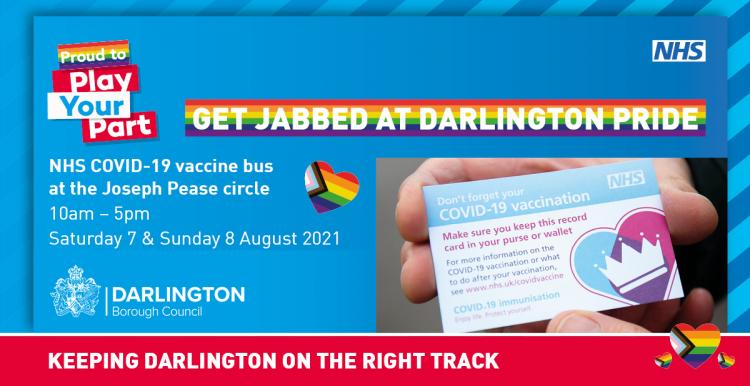 Get jabbed at Darlington pride image
