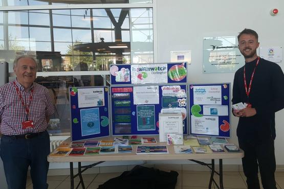 Meet our volunteers Health Connector volunteers at a college