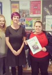 Young volunteers at a GP surgery